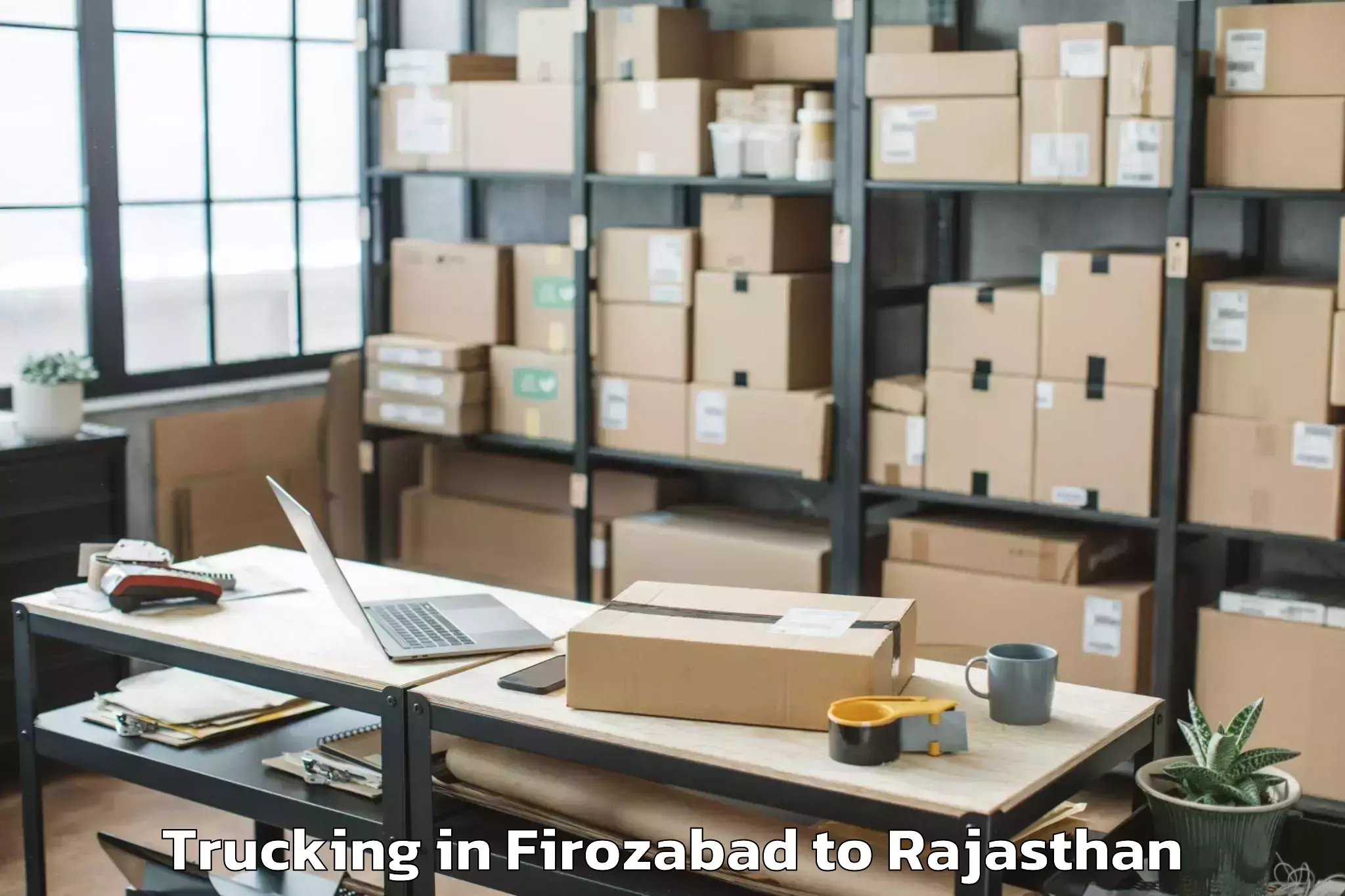 Top Firozabad to Abhilashi University Jaipur Trucking Available